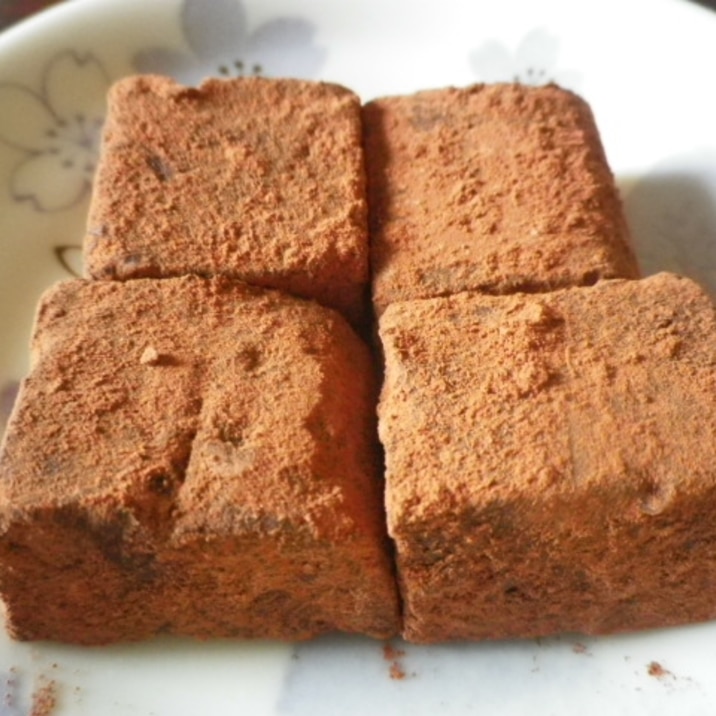 ヘルシーなのに本格的 トーフ生チョコ レシピ 作り方 By La Mia 楽天レシピ ヘルシーなのに本格的 トーフ生チョコ レシピ 作り方 By La Mia 楽天レシピ